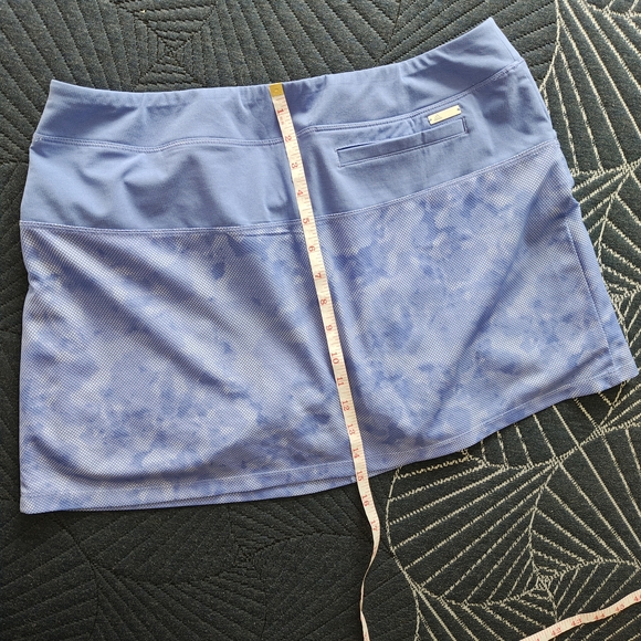 adidas Light Blue Tie-Dye Tennis Skirt - Picture 4 of 8